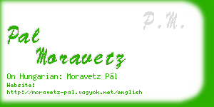 pal moravetz business card